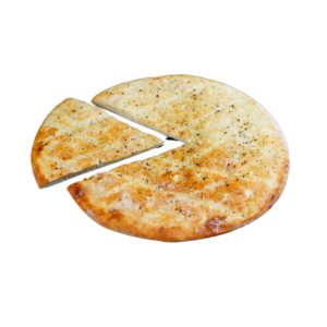 Focaccia (Cheese) Pizza with Mozzarella, Garlic, Origanum & Olive Oil